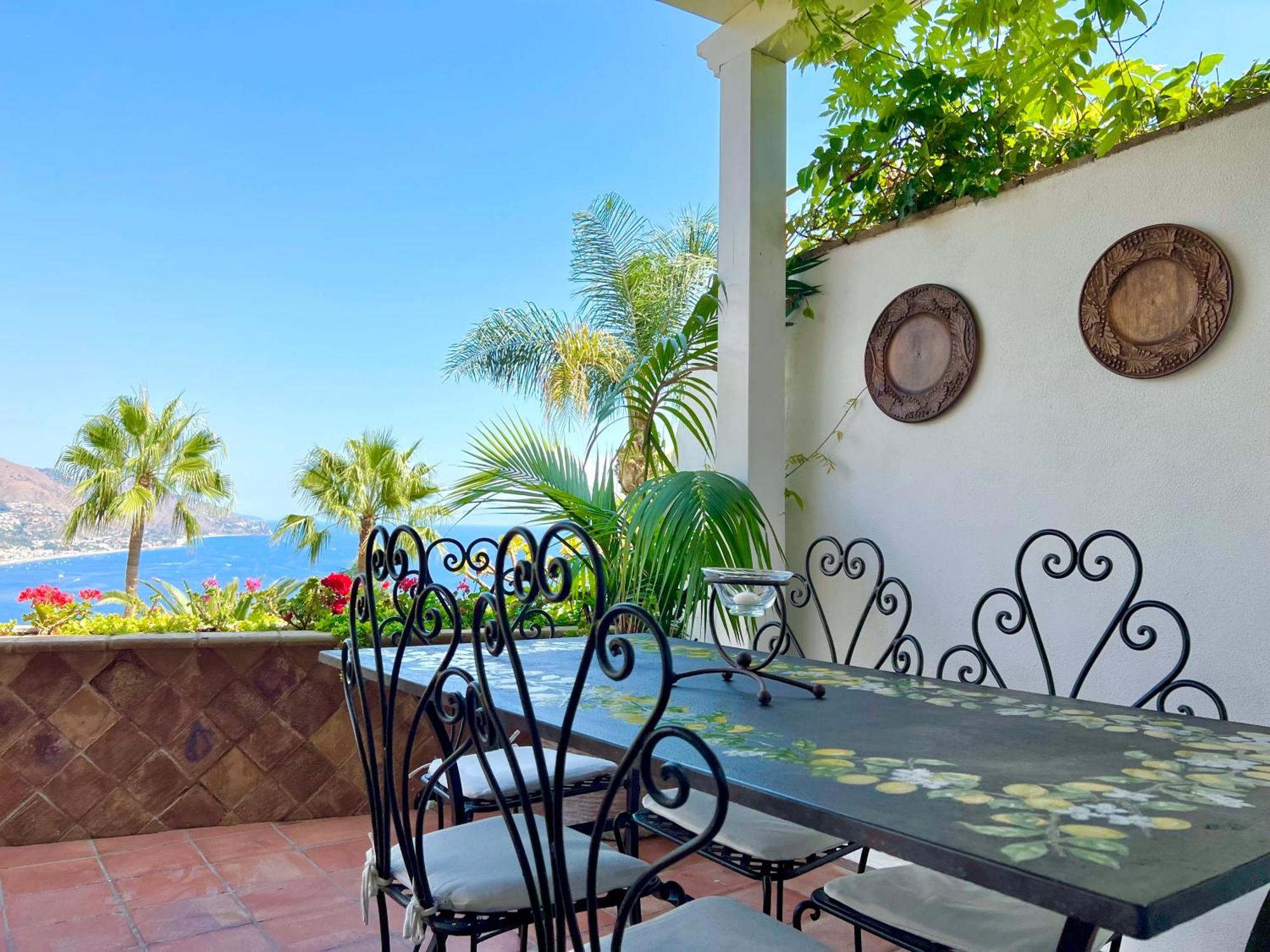 Villa Lou Taormina Private Villa With Panoramic Sea View Pool Exterior foto
